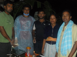 The health team of Jorhat Boat Clinic after the successful delivery
