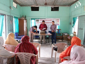 Joint Director health services inaugurating the session at Barpeta unit I
