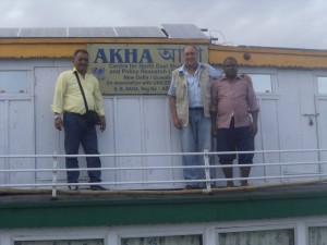 Onboard Akha the Dibrugarh Boat Clinic anchored at Maijanghat