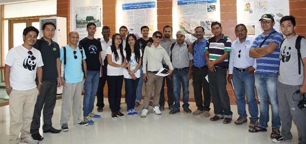Participants of the training at the S.P. Nautiyal Himalayan Rock Museum.