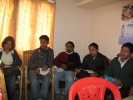 From left: DPOs Sonitpur and Tinsukia and new staff from different districts ( District Family Planning Counselors Jogananda Dutta for Dibrugarh,Ridip Bordoloi for Sonitpur and Ritiz Gogoi for Tinsukia) at a discussion with Managing Trustee and senior staff in Dibrugarh office, Nov 2009