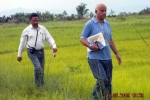 C-NES\' Programme Manager,Ashok Rao, following  Mr Chaman Lal to Siyung Shree sapori near Sokia in Dhemaji district to attend a health camp.
