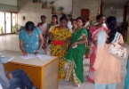 Participants registering at the workshop.