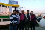 The Aiyars, (from left)- Rustam, Shahnaz, Swaminathan, Shekhar and Fransesca pose for a shot in front of the SB Swaminathan at Tinsukia, on 28 Dec, 2008.               